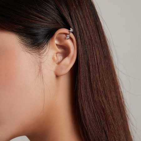 Silver Butterfly Ear Cuff - Image 2