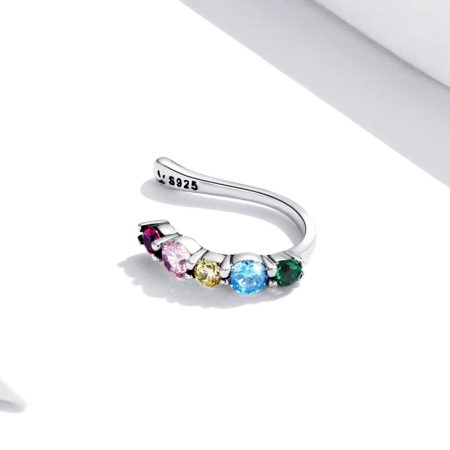 Gemstone Rainbow Ear Cuff - Image 4