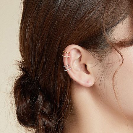 Simple Stylish Double Band Helix Ear Cuff - Image 2