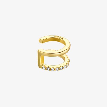 Simple Stylish Double Band Helix Ear Cuff
